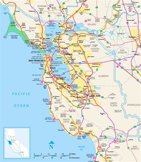 Printable Map Of San Francisco Bay Area Printable Map