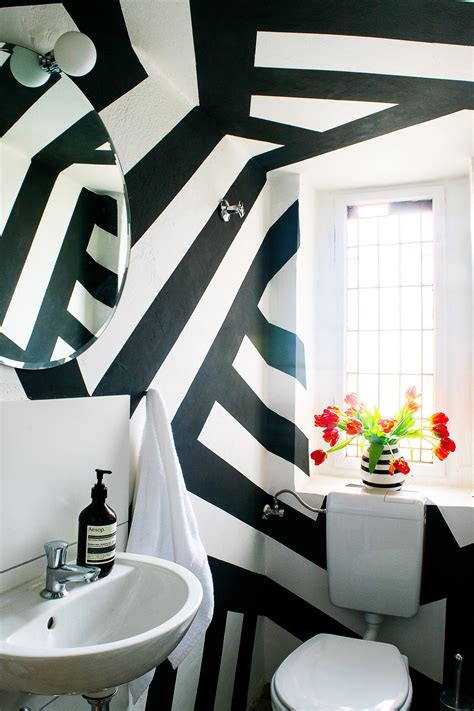 Diy Geometric Painted Wall Little House On The Corner