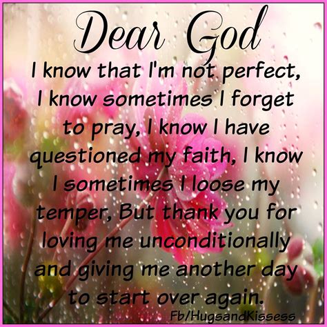 Dear God I Know I Am Not Perfect But Thank You For Loving Me Pictures
