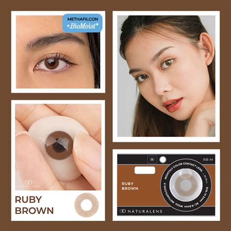 Jual Naturalens Ruby Brown Monthly Softlens Biomoist 0 Sd 10 Contact