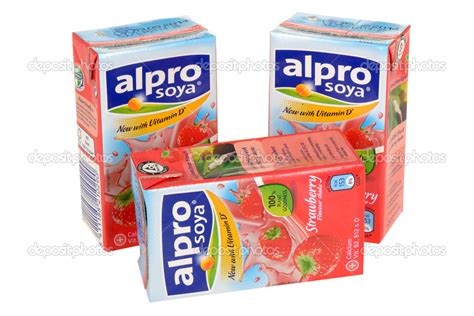 Alpro Strawberry Flavoured Soya Drink Stock Editorial Photo © Richardmlee 44830157