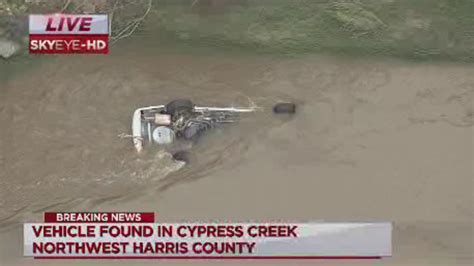 Car Found Submerged In Cypress Creek Abc13 Houston