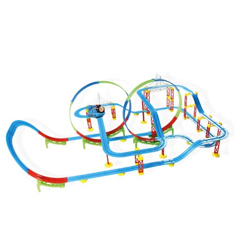 Track Multilayer Roller Coaster Train Toys Diy Building Model Toys