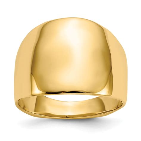 Mia Diamonds 14k Yellow Gold Polished Dome Ring