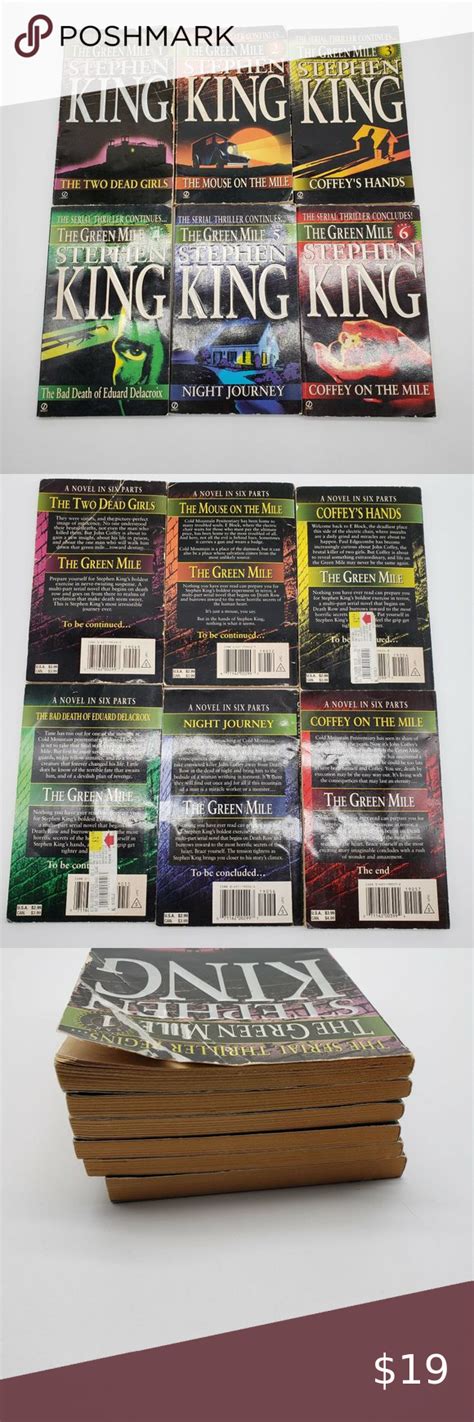 Stephen King The Green Mile Serial Novel Set Books 1 6 First Printing