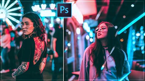 How To Edit Night Photos Like Pro In Photoshop Free Preset Youtube