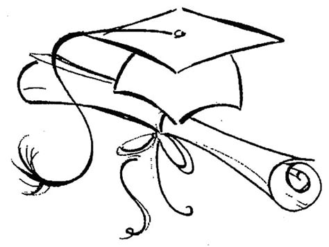 Graduation Hat Drawing At Getdrawings Free Download