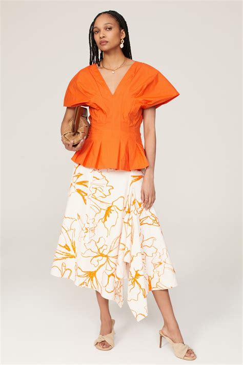 Flutter Sleeve Top By Eudon Choi Collective For 45 Rent The Runway
