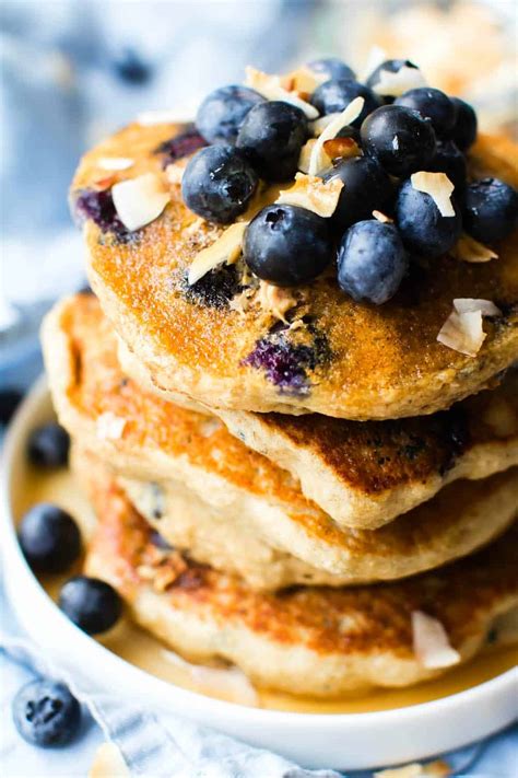 Perfect Vegan Blueberry Pancakes No Flour Gluten Free