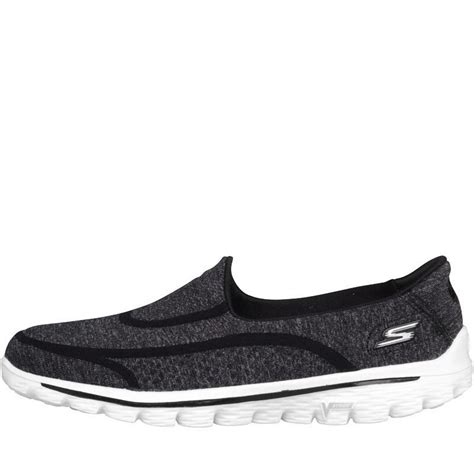 Buy Skechers Womens Gowalk 2 Super Sock Trainers Blackwhite