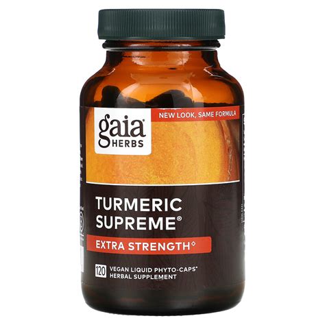 Gaia Herbs Turmeric Supreme Extra Strength Vegan Liquid Phyto Caps