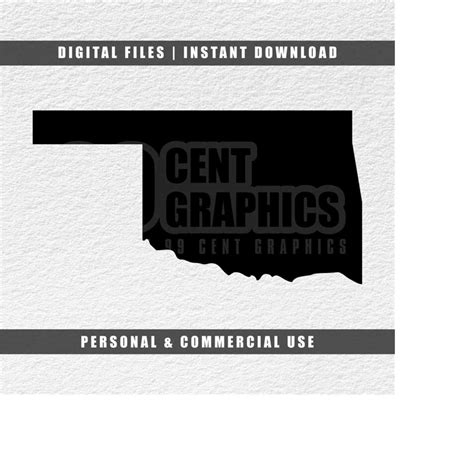 Oklahoma Svg United States Svg State Silhouette Svg Cricu Inspire