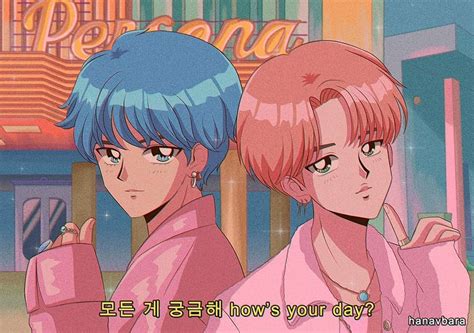 If Bts Starred In A 90s Anime This Is What They Would Look Like Koreaboo