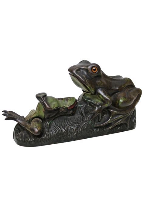 Lot Detail Circa 1880 Two Frogs Cast Iron Antique Mechanical Bank