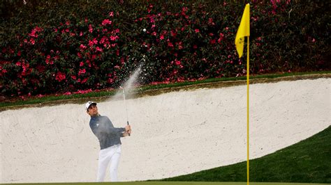 Joaquin Niemann Of Chile Plays A Stroke From A Bunker On The No 13 Hole During The Second Round