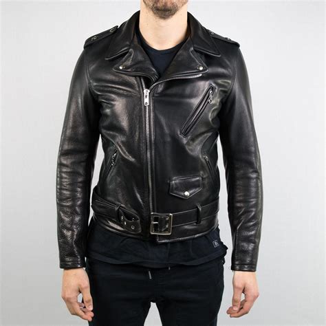 Schott Nyc 519 Waxy Natural Cowhide 50 S Perfecto Motorcycle Leather Jacket Mens Leather