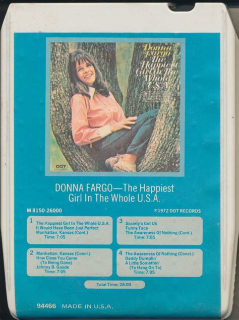 Donna Fargo The Happiest Girl In The Whole U S A Track