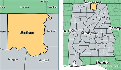 Map Of Madison County Alabama World Map