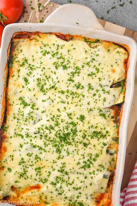 Zucchini Lasagna Not Watery Simple Joy