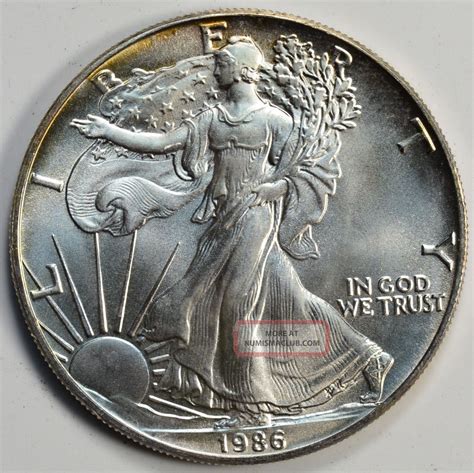 1986 1 Oz American Silver Eagle