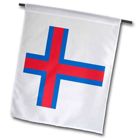 3drose Flag Of The Faroe Islands Faroese Danish White Red Blue
