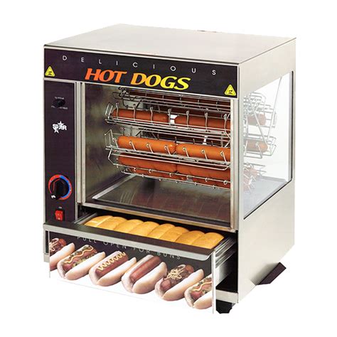 Star 175cba 36 Hot Dogs And 32 Buns Capacity Stainless Steel Glass