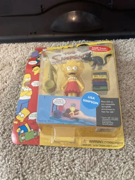 Lisa Simpson Simpsons Playmates Wos Original Series 1 Action Figure 99113 New 7500 Picclick