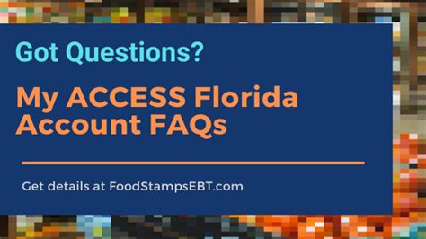 If they don't believe that, photocopy your last letter and highlight the case number and send it to them with a letter. MY ACCESS FLORIDA account FAQS - Food Stamps EBT