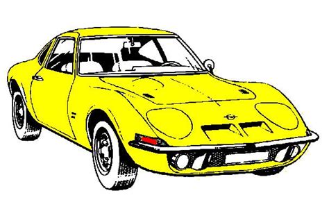 See more ideas about car culture, automobile, antique cars. Draw Opel GT 1900 | Autos