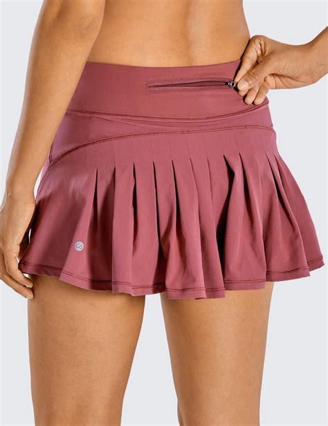 Crz Yoga Womens Sport Skort Quick Dry Athletic Tennis Skirt Shorts Mid