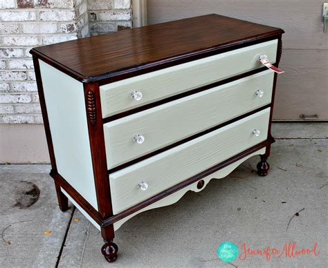 A Lovely Painted And Stained Dresser A Luxurious Mix