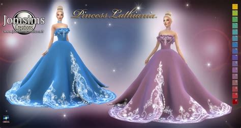 Princess Lathiania Dress At Jomsims Creations Sims 4 Updates