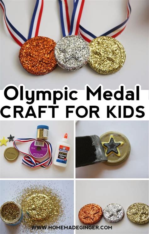 Easy Olympic Medal Craft For Kids Homemade Ginger Olympic Medal