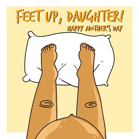 Feet Up Daughter Pregnant Daughter Mothers Day Card Boomf