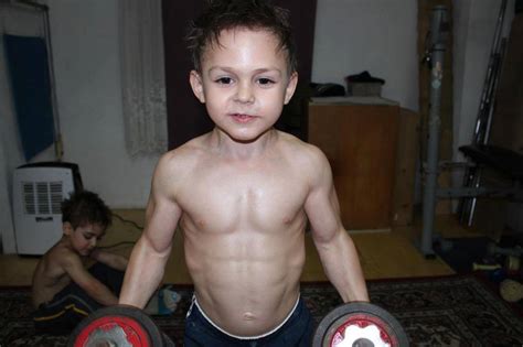 Health Sport Fitness Bodybuilding Little Boy
