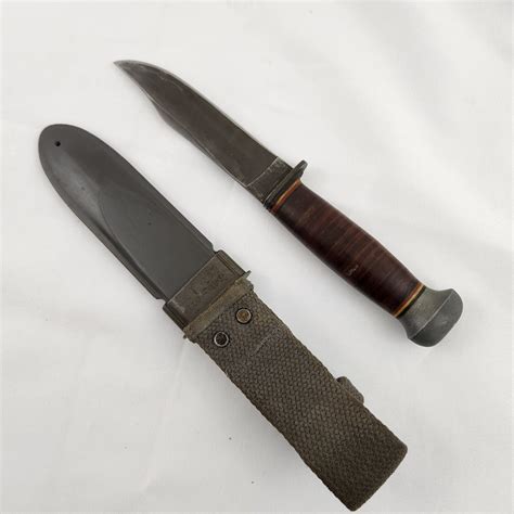Wwii Usn Mark 1 Fighting Knife Rh Pal 35 Made In Usa Mk 1 Scabbard Nord
