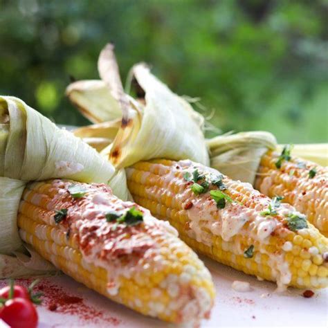 Grilled Mexican Street Corn Slathered In A Creamy Mix Of Mayonnaise