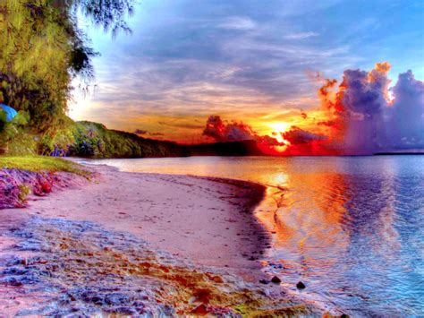 Beautiful Beach Sunset Backgrounds