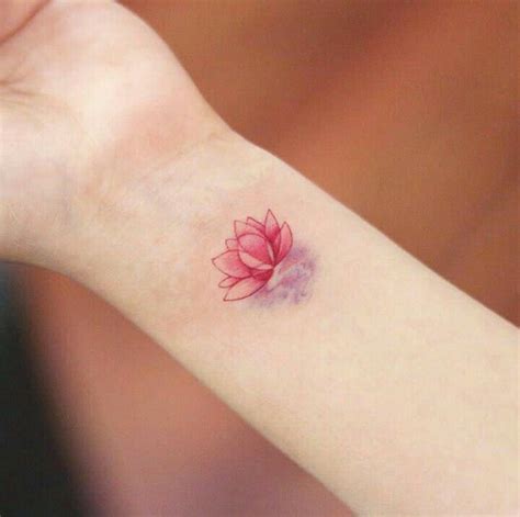 Lotus Flower Tattoo Red Ink Lotus Flower Tattoo