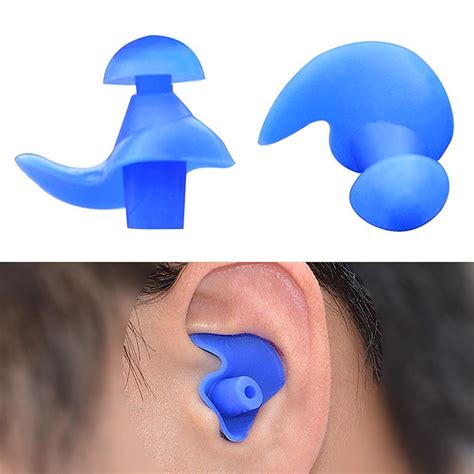 Soft Silicone Earplugs Reusable Ear Plugs Swimming Work Noise Reduction