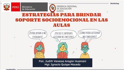 Minedu Estrategias Para Brindar Soporte Socioemocional En Las Aulas 2022