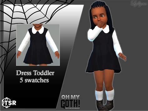 The Sims Resource Oh My Goth Dress Toddler