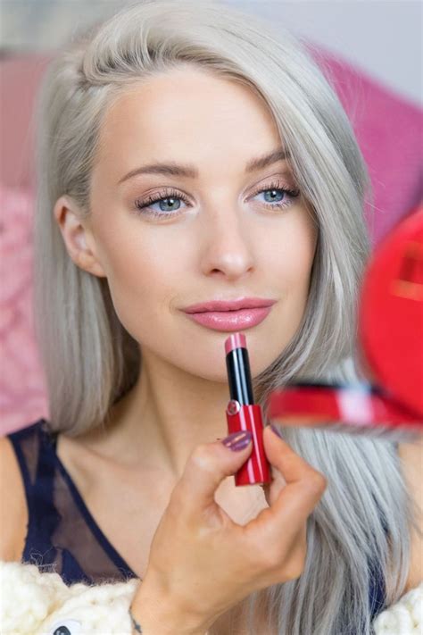 The Lip Balm Lipstick That Shines Like Lip Gloss Inthefrow Silver Grey Hair Grey Hair Color