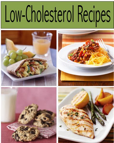 Some examples of low carb meal ideas could include salads, steak dinner without the bread. The Top 10 Low-Cholesterol Recipes » PulseOS | Low ...