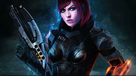 Commander Shepard By Magicnaanavi Kaidan Alenko Mass Effect Art