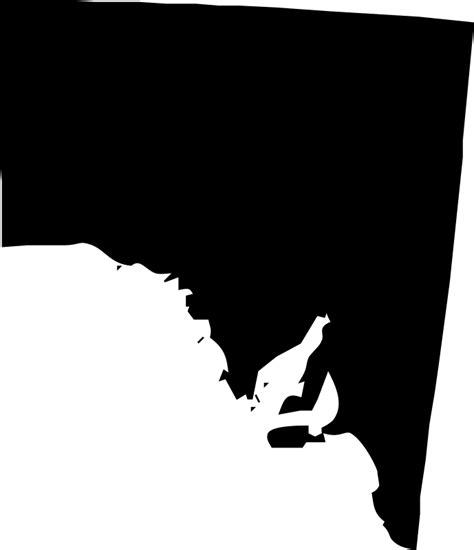 South Australia 02 South Australia Map Outline Clipart Full Size