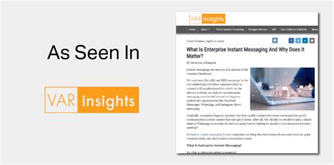 Varinsights What Is Enterprise Instant Messaging And Why Does It