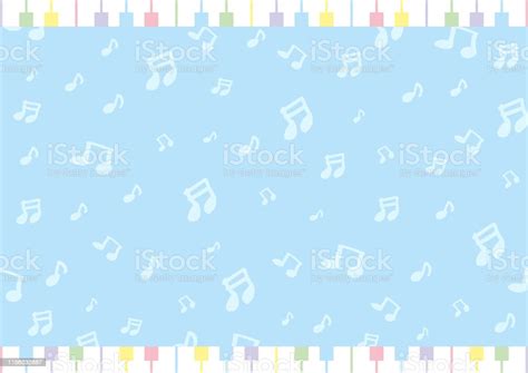 Hand Drawn Musical Note Background For Musical Concert And Party Stock