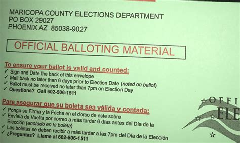 Update Unprecedented Maricopa County Will Mail Ballots For Tuesday