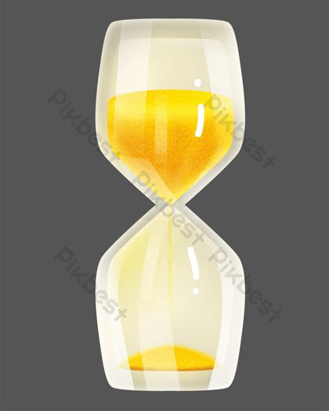 Glass Golden Hourglass Png Images Psd Free Download Pikbest